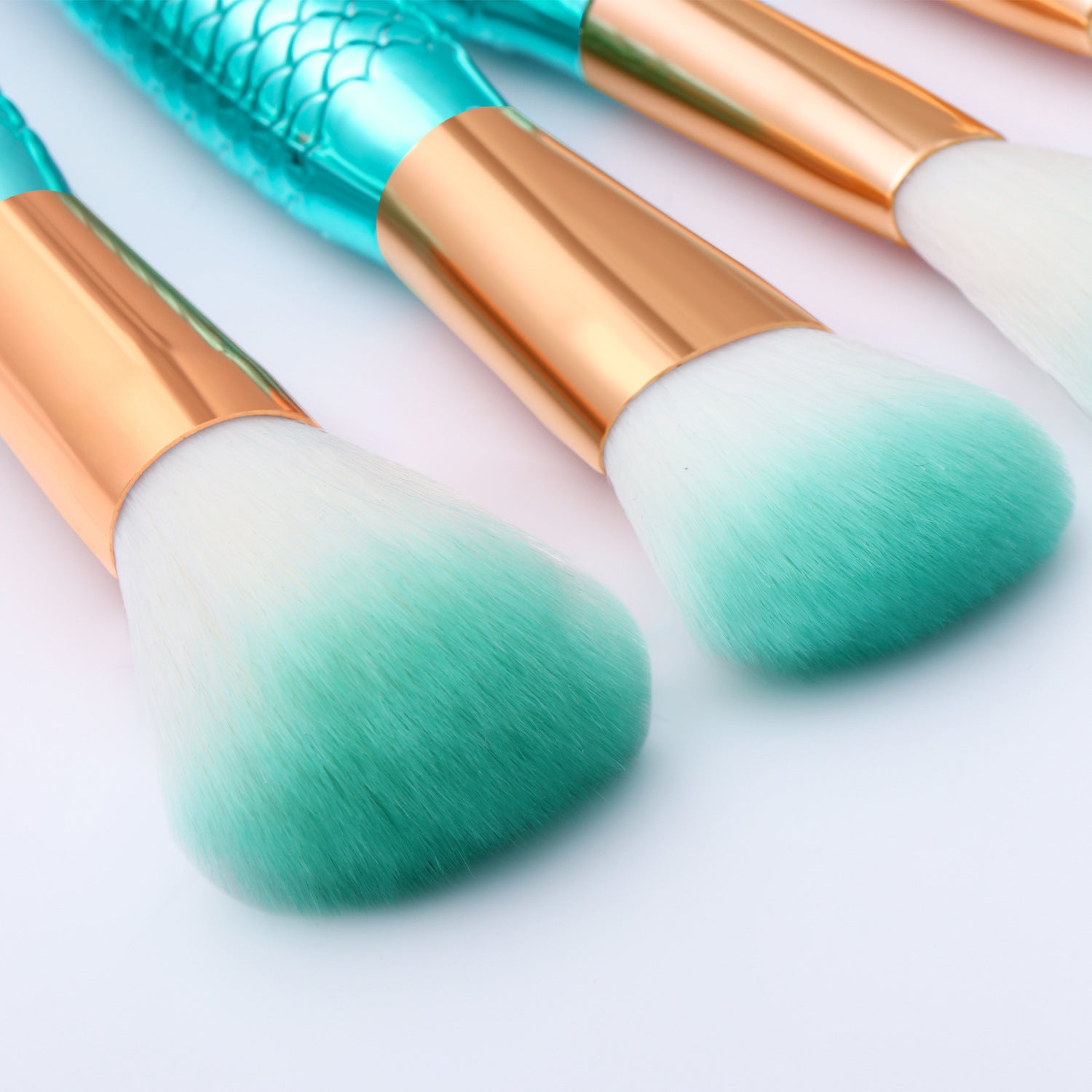 Mermaid Shaped Makeup Brushes Mermaid Shaped Makeup Brushes